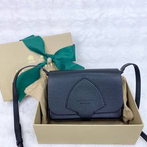Burberry Satchel Black Leather Bag