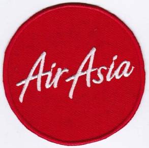 AirAsia Airline Badge Embroidered Iron On Patch