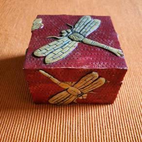 Authentic Stone Art 3D Dragonfly Trinket Box