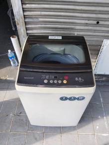 Sharp washing machine 8kg mesin basuh