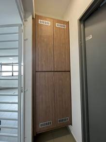 Custom Shoe Cabinet Fit To Wall