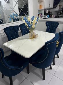 Set meja makan (marble asli)