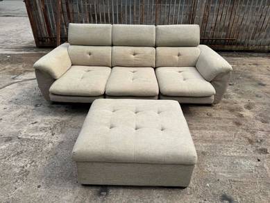 [Set] Storage Stool + 8ft Adjustable Sofa L 3 Seat