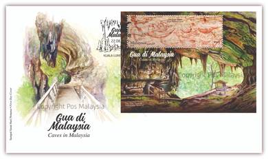First Day Cover Caves in Malaysia 2019