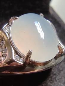 Glassy Ice Lavender Purple Natural Jadeite Jade
