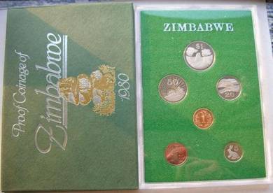 Zimbabwe Proof Coin set 1980