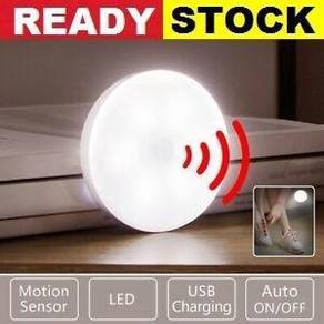 NIGHT LIGHT RECHARGEABLE LAMPU LED MOTiON SENSOR
