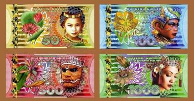 Netherlands Indies Polymer set of 4 - year 2016