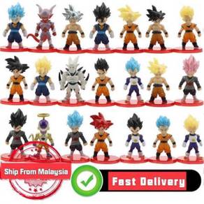 21pcs Dragon Ball Super Saiyan God Action Figure