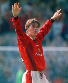 Rare jersey Manchester United LS 96 BECKHAM