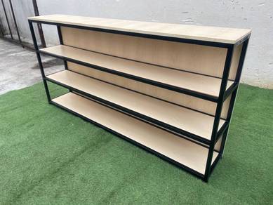 YE92D Rak Besi Kayu Length 2 meter 4 Tier