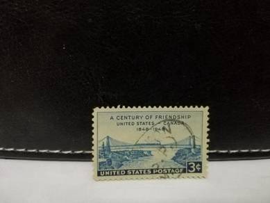 1948 USA Stamp Niagara Suspension Bridge 1848