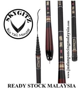 SKYGITZ MALAYSIA BLACK DIAMOND Telescopic Puyu rod