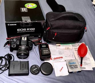Canon R100 Kit (RF-S 18-45mm) –99.99 Like New