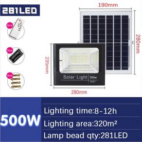 [RAYAPROMO] LAMP 500W LED SOLAR LiGHT LAMPU MURAH