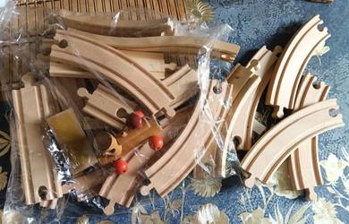 Wooden train set