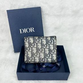 Authentic Dior Wallet Beige Oblique Monogram
