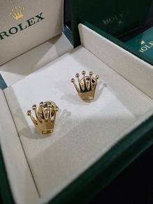 Rolex 18k Yellow Gold “Crown” Cufflink🔥2025 New🔥