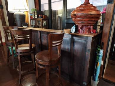 Solid Teak Bar Counter 8 ft by 6 Ft
