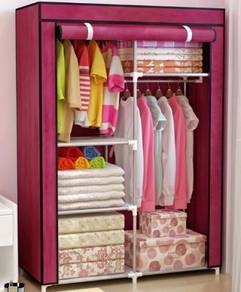 Red wardrobe cupboard closet hanger shirt 2