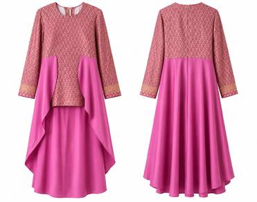 Baju kurung pre❤️ custom made (Magenta pink)