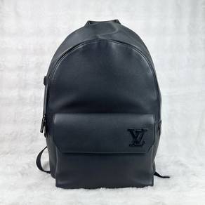 LV Black Aerogram Takeoff Backpack MatteBlack Logo