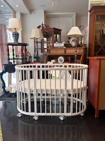 BEBLUM 8 in 1 Convertible BABY COT with complete B