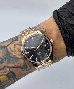 Custom Seiko Mod 33mm Rose Gold Diamond Sakura