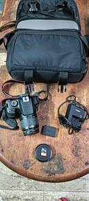 Canon EOS 3000D + Lens 18-55mm Full Set