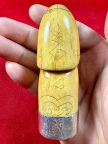magic spirit old carved paladkik yant takrut thai