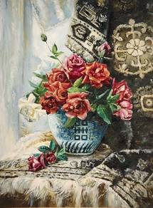 Vintage Oil Painting – Signed by Tan Yi Qiang