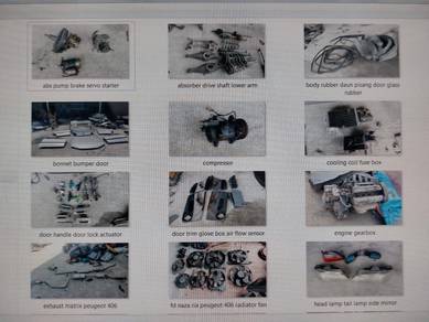peugeot 406 spare part terpakai / used spare parts