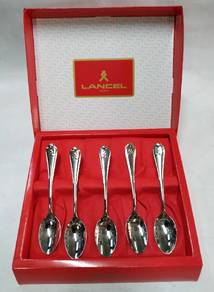 LANCEL Good Set of 5 Art Deco Silver Plated Tea