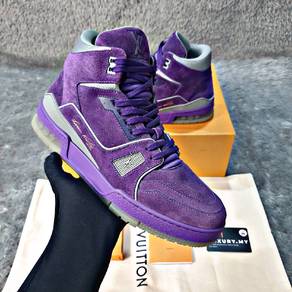 Louis Vuitton Trainer Purple High Sneakers