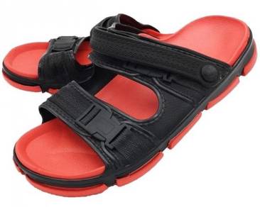 0207 RED SANDAL SLIP ON SLiPPER KASUT SHOES 🔥