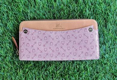 Why leather monogram zip around long wallet