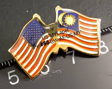 Collectible American & Malaysia Lapel Pin