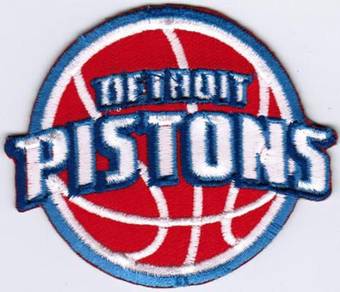 NBA Detroit Pistons Basketball Badge Patch