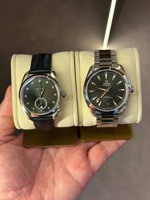 Omega Aqua Terra Green Couple