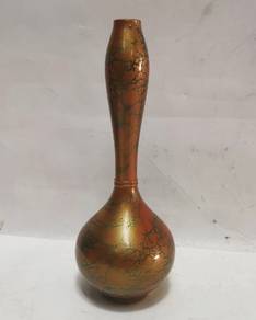 Vintage Japanese Murashido Enameled Bronze Long Ne