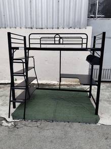 YE28G Katil Besi 3V Single Metal Loft Bed Frame