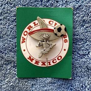 Vintage 1986 World Cup Mexico 'Pique' S'gor Pewter