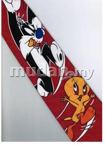 Sylvester Catch Tweety Bird Cartoon Neck Tie RED