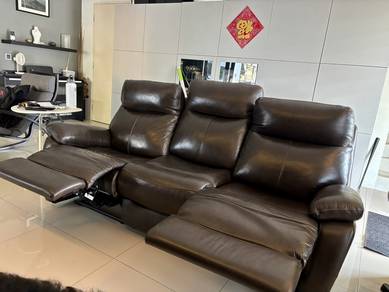 Full Leather Recliner 3-Seater Sofa