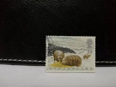 1992 UK Stamp Mountain Sheep Snowdonia