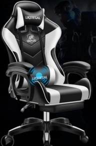 White Gaming Chair Kerusi Game Computer Office 1
