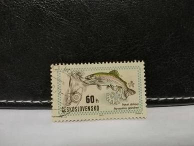 1971 Czechoslovakia Stamp Fishing Fish