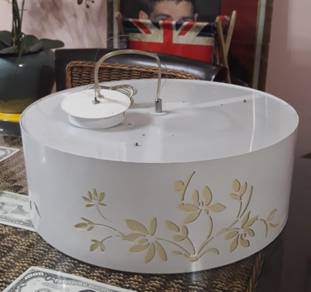 Round White Ceiling Lamp