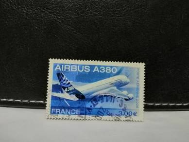 2006 France Stamp Airbus A380 Airplane