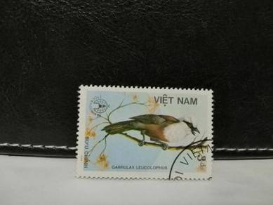 1986 Vietnam Stamp Laughingthrush Bird